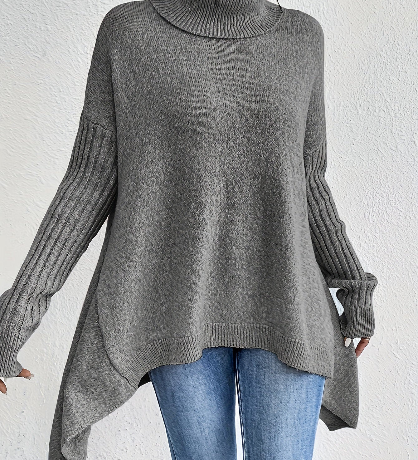 ISA™ – CAMISOLA OVERSIZE DE GOLA ALTA