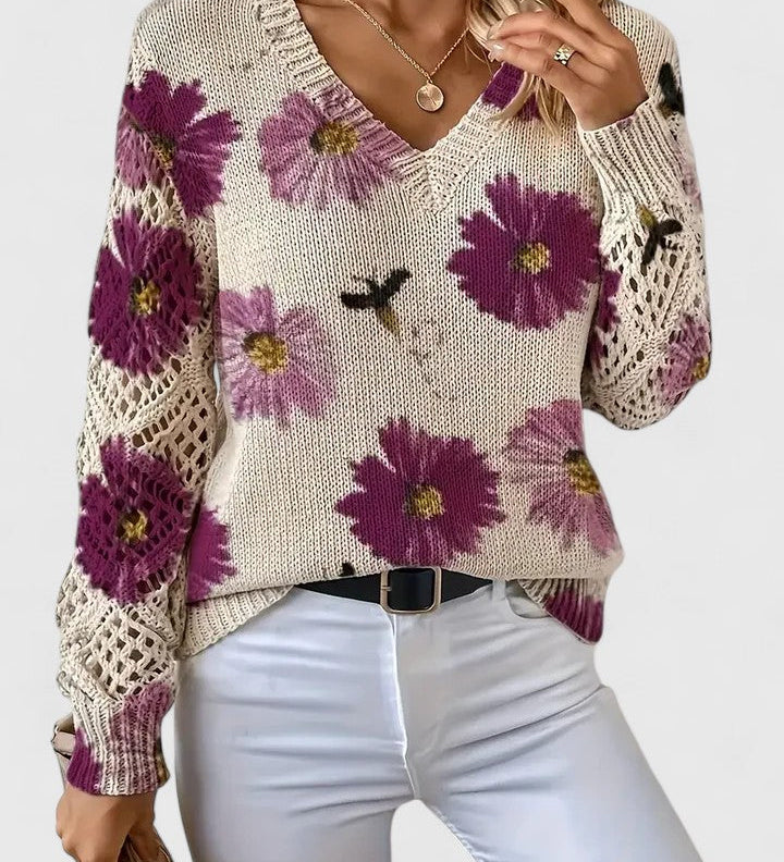 KATE™ – CAMISOLA ELEGANTE COM PADRÃO FLORAL