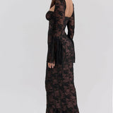 ALEGRA™ – VESTIDO LONGO DE RENDA COM ELEGÂNCIA ROMÂNTICA