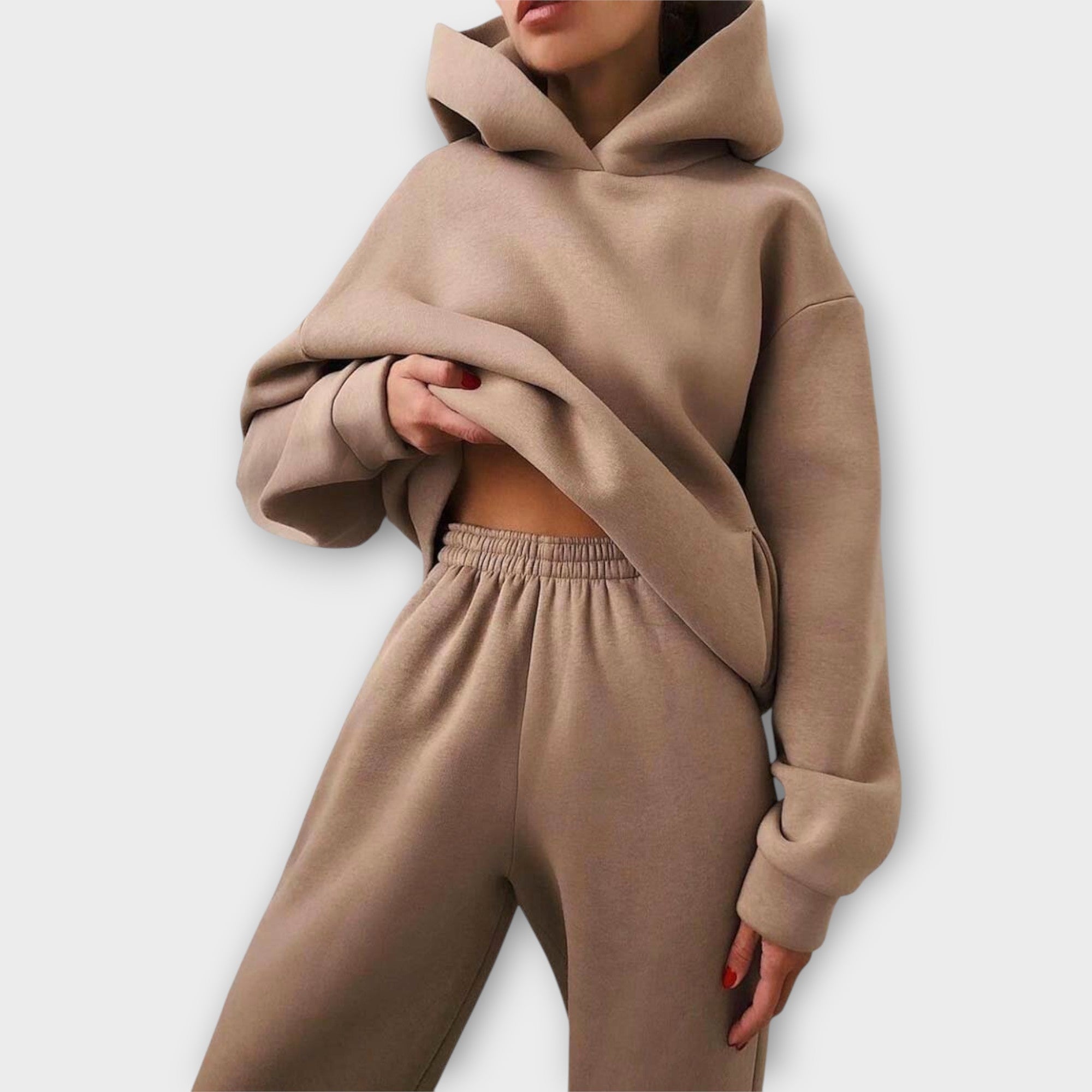 MARELLA™ – CONJUNTO COM CAPUZ E CONFORTO MODERNO