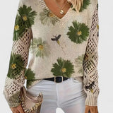 KATE™ – CAMISOLA ELEGANTE COM PADRÃO FLORAL