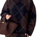 Argyle Jumper And Skirt Set - PRE-ORDER