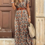 ROMY™ – VESTIDO LONGO COM CINTO