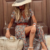 ROMY™ – VESTIDO LONGO COM CINTO