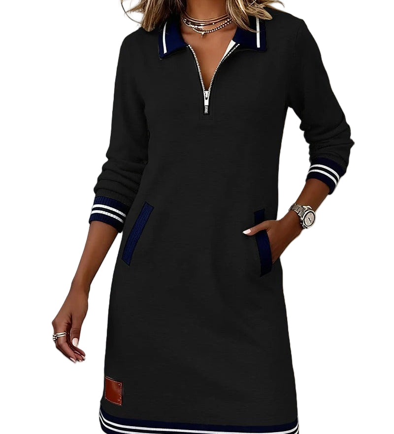 NADÈGE™ - VESTIDO ESTILO SPORTY-CHIC FEMININO