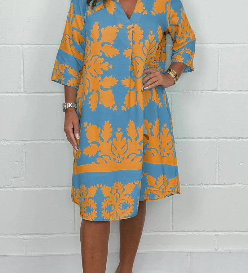 CELESTE™ – VESTIDO DE PRIMAVERA COLORIDO QUE IRRADIA LEVEZA E FEMINILIDADE