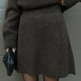 MARIE™ – CONJUNTO DE MALHA COM BLUSA E SAIA