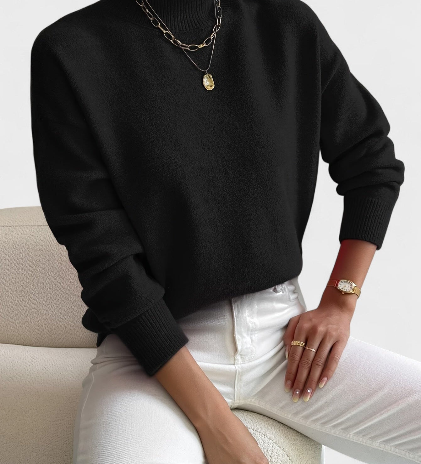 PETRA™ – MALHA ELEGANTE DE GOLA ALTA