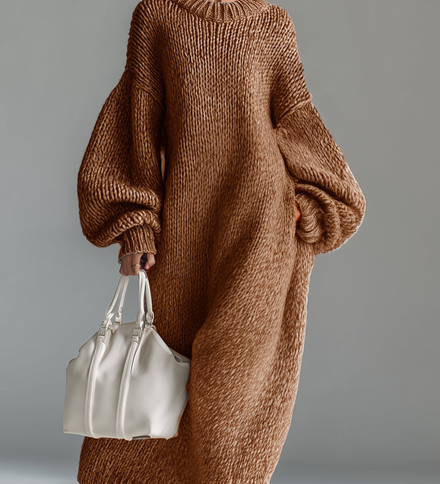 SARA™ - VESTIDO TRICOTADO MAXI