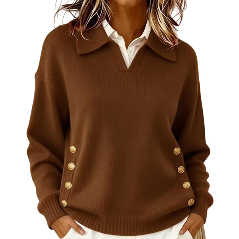 MEL™ - CAMISOLA DE MALHA COM DECOTE EM V