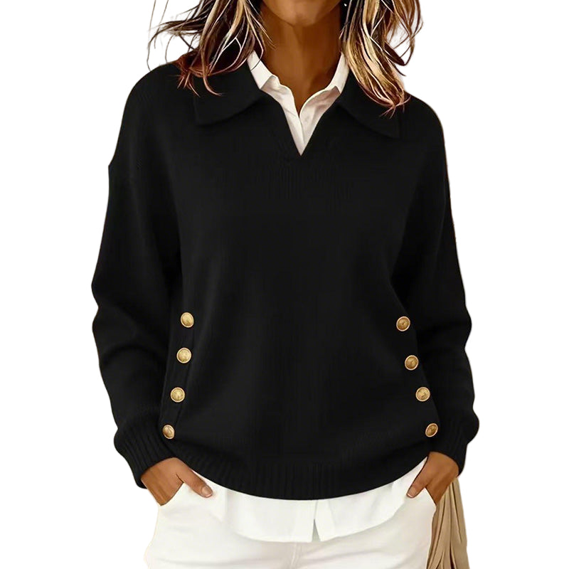 MEL™ - CAMISOLA DE MALHA COM DECOTE EM V