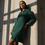 SERENA™ | VESTIDO BRILHANTE COM DECOTE EM V