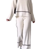 RITA™ - CONJUNTO DE MALHA COM GOLA ALTA