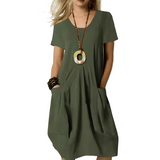 MARA™ – VESTIDO ELEGANTE EM ALGODÃO MACIO